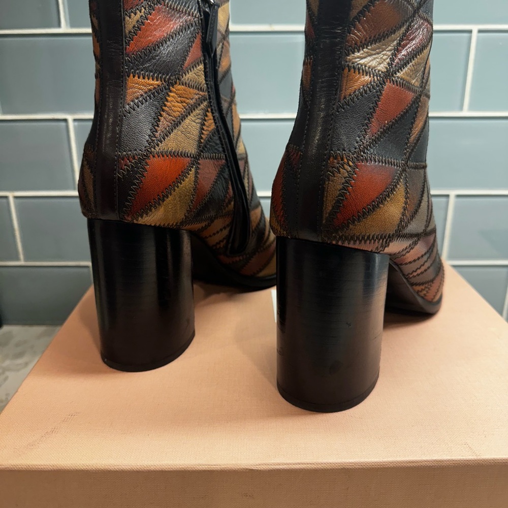 Euc Pattern Miu Miu Boots - image 3